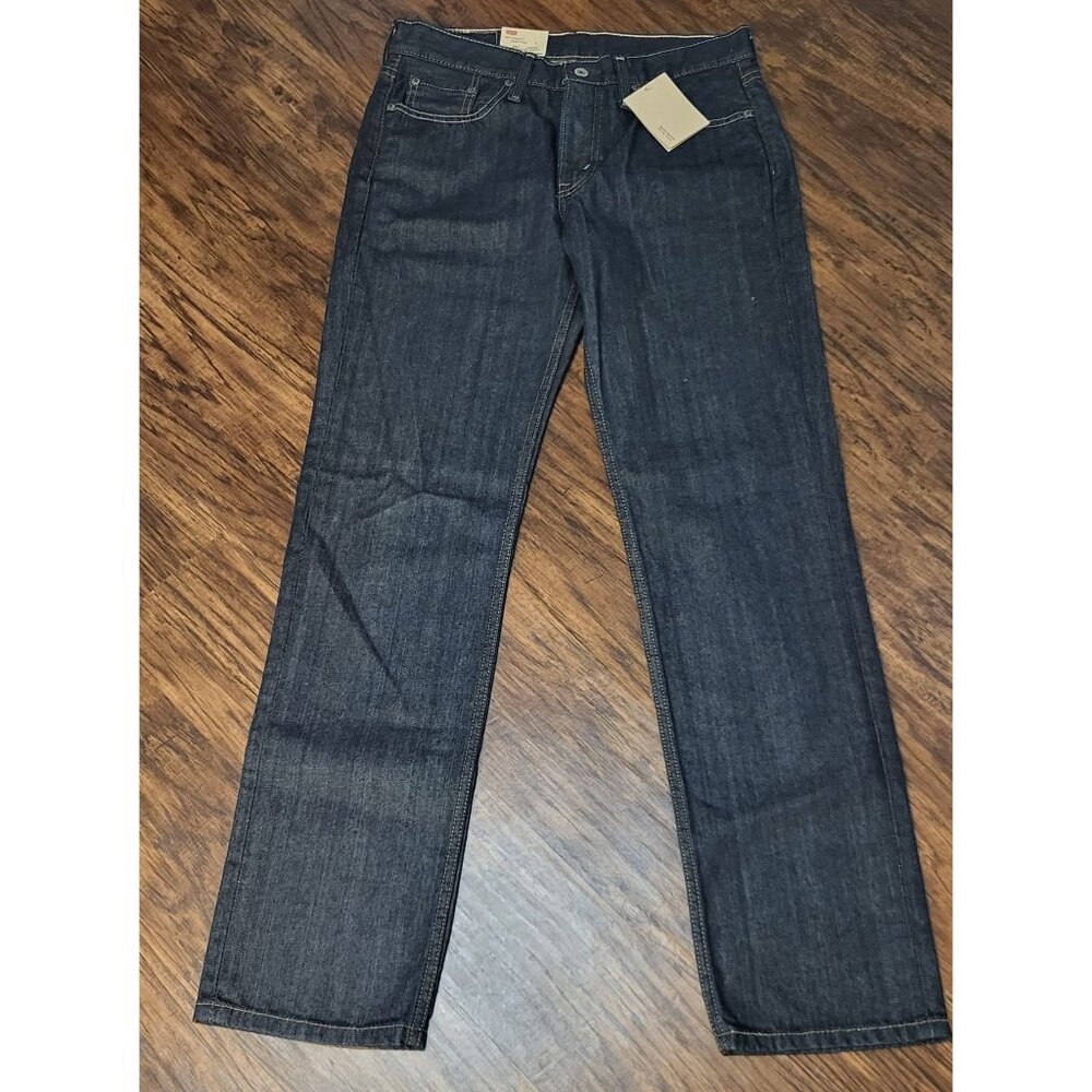 NWT Levi's 514 Straight Fit Black Jeans 30x32